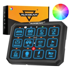 کنترل پنل و صفحه کلید فشاری ۱۲ کلید (Auxbeam) با پس زمینه RGB  مدل RB120 - تصویر 4